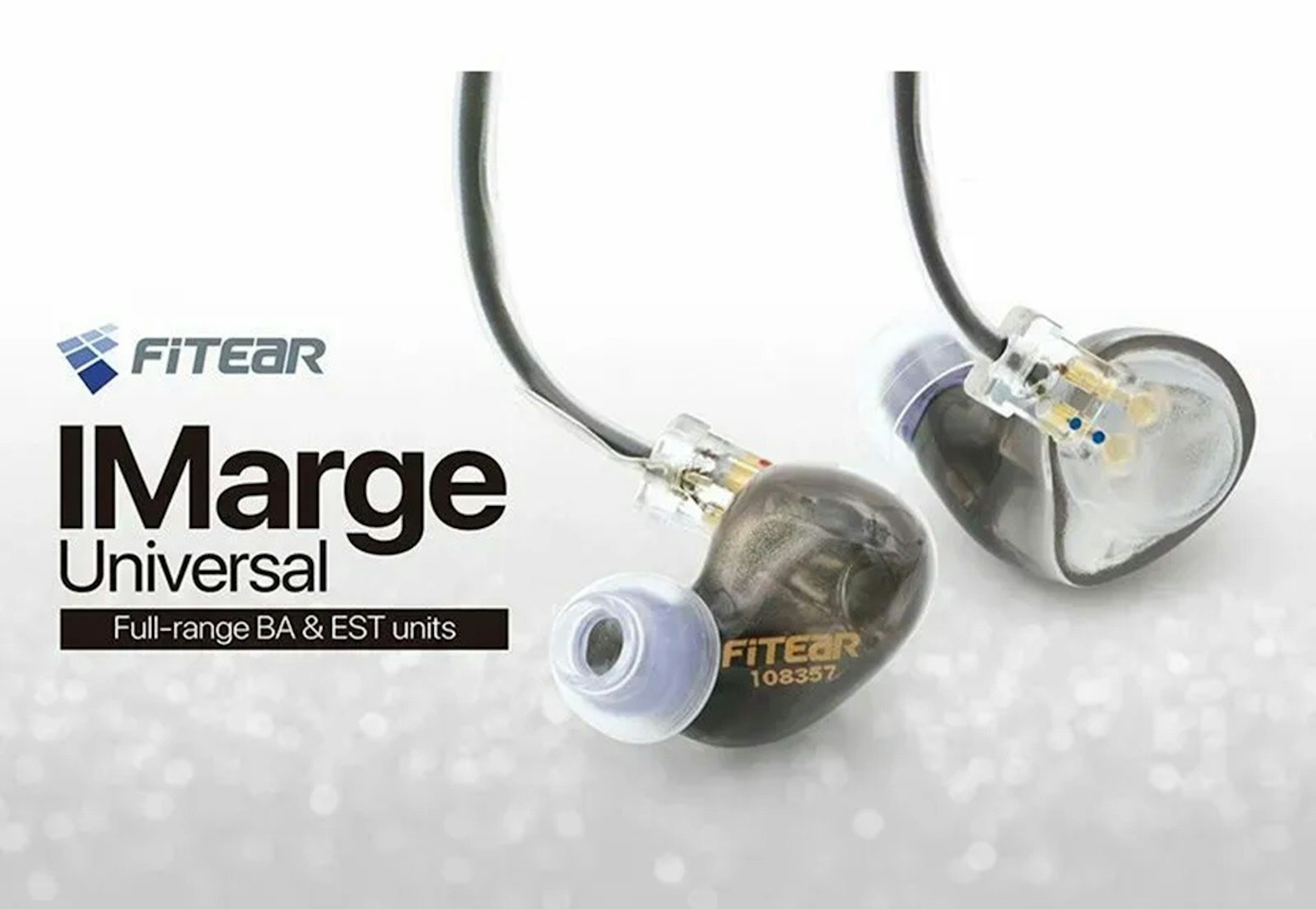 照片中提到了FITEAR、IMarge、Universal，包含了音響器材、株式會社須山歯研、音響器材、產品設計、入耳式監聽器