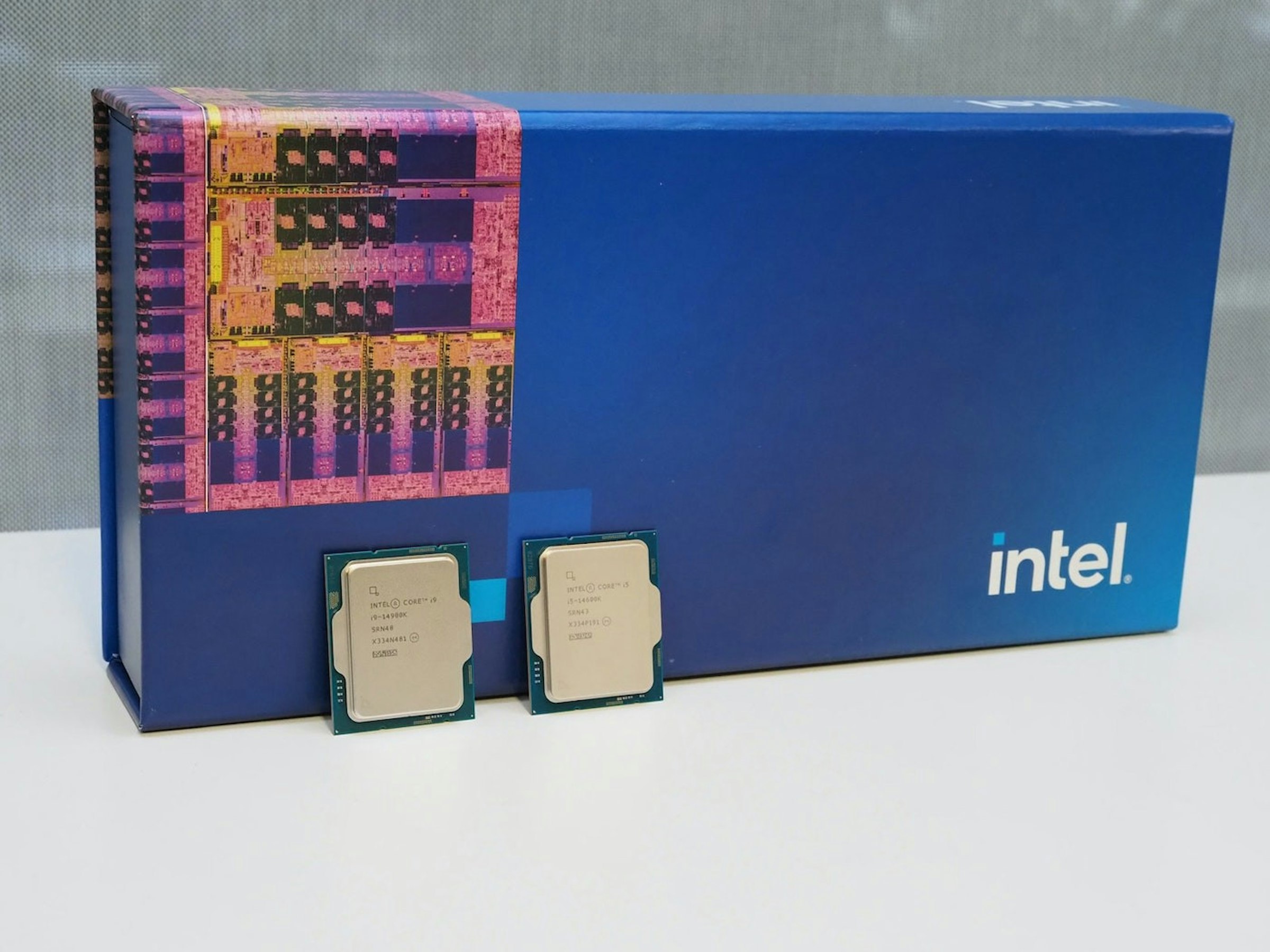 照片中提到了B、INTEL CORE 19、19-14900K，跟英特爾有關，包含了英特爾酷睿 i5 i5-14600K、Intel 酷睿 24 核心處理器、英特爾 20 核第 14 處理器