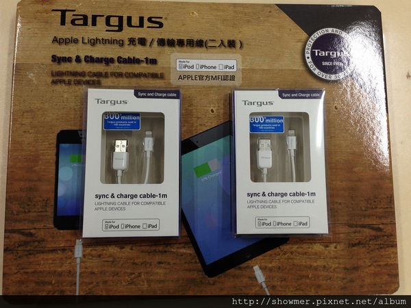 是好市多專賣的便宜好物 Targus 2入裝 Lightning 原廠MFI認證傳輸線 這篇文章的首圖