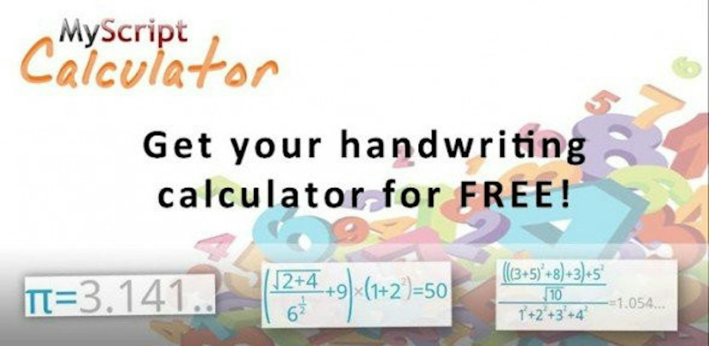 是[Android App] 有趣易用的手寫計數機 MyScript Calculator這篇文章的首圖