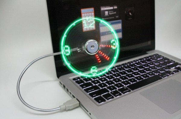 是最涼的時鐘與最酷的風扇-USB LED Fan Clock這篇文章的首圖