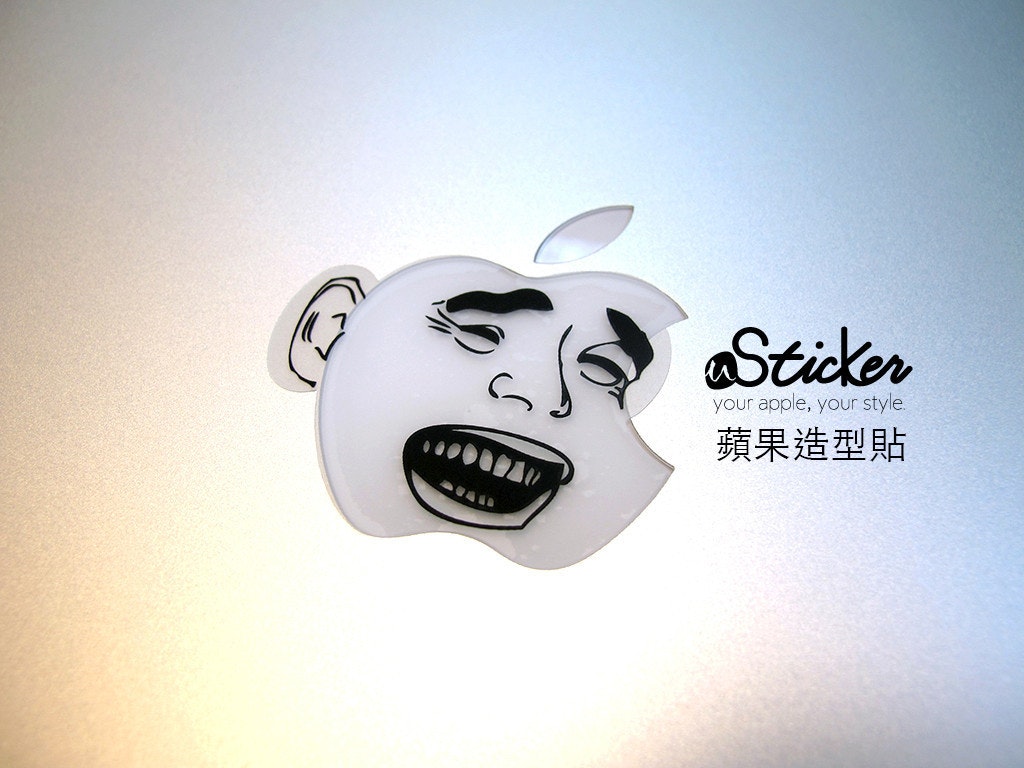 是白蘋果太單調，USticker 蘋果造型貼一秒辨識你心愛的 MB 小蘋果這篇文章的首圖