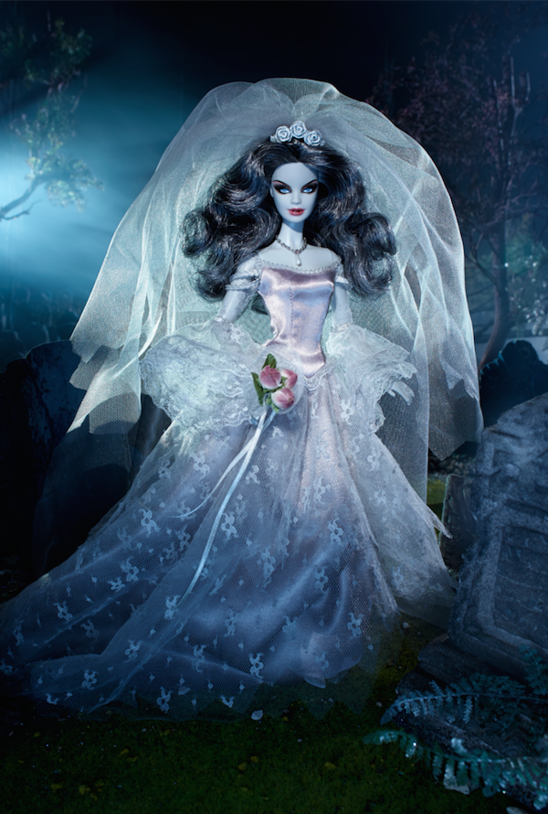 是芭比娃娃公司應景萬聖節，推出超美的 “殭屍新娘” 娃娃這篇文章的首圖