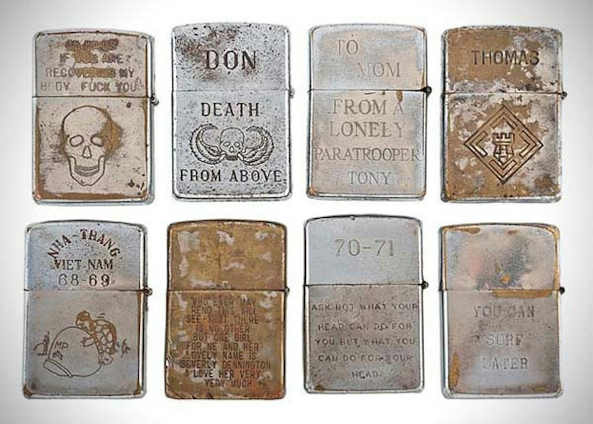 是點燃的不只是香煙，還有座右銘…，越戰時期雕字 Zippo 打火機這篇文章的首圖