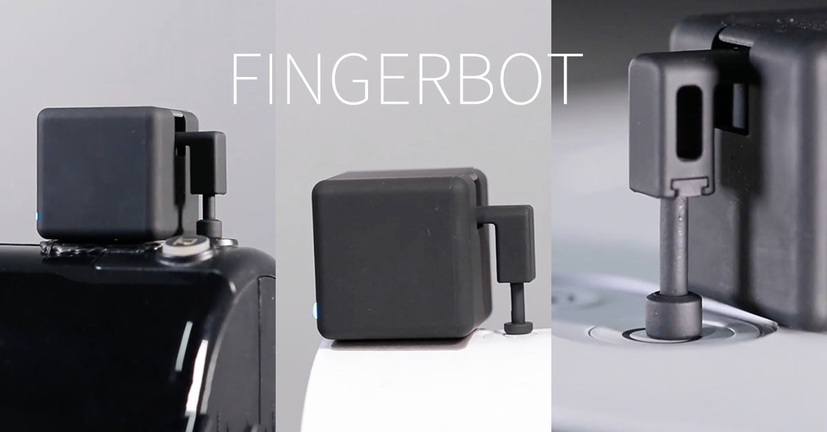 照片中提到了FINGERBOT，包含了小家電、電子產品、產品設計、小家電、產品