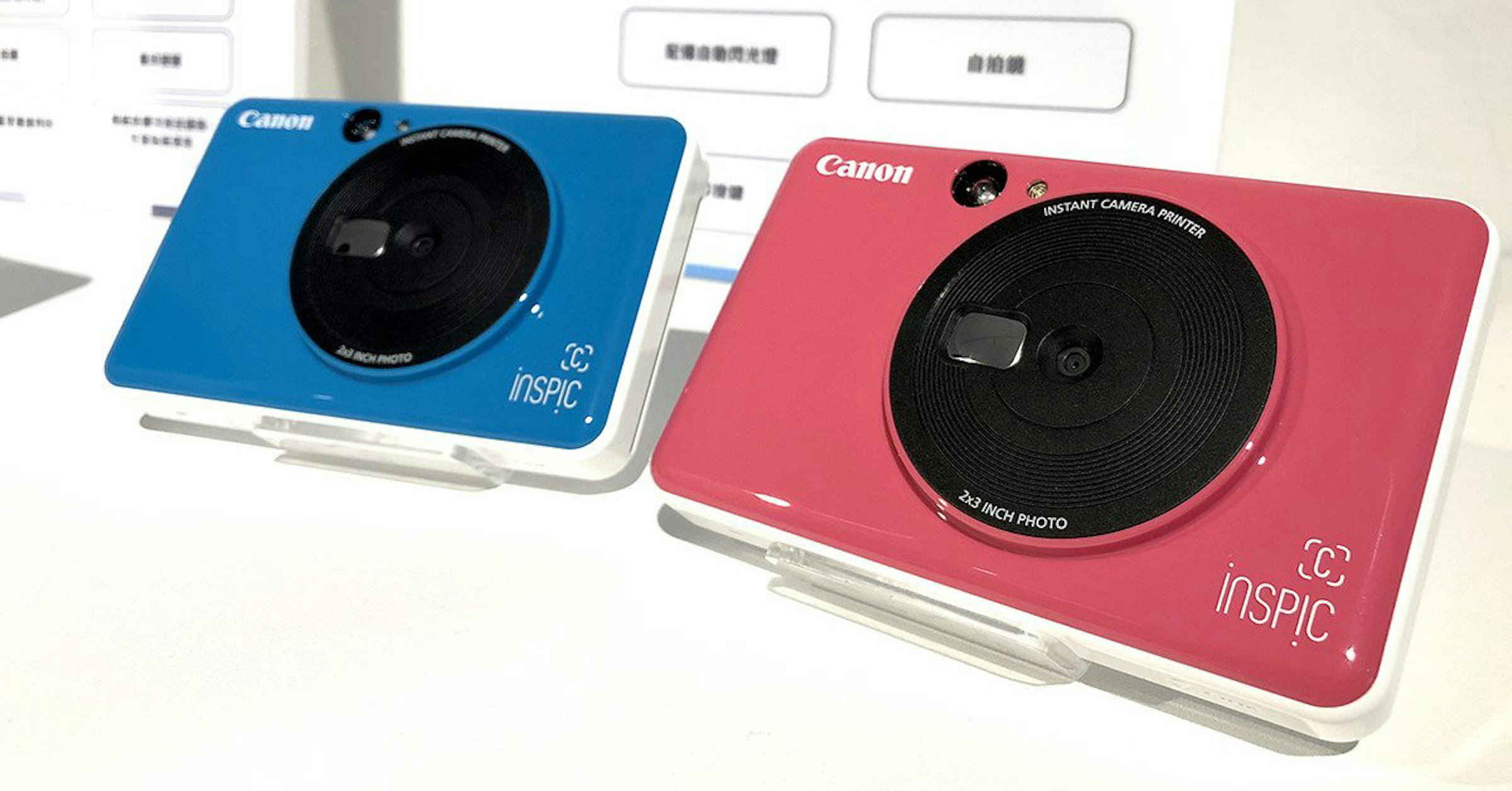 照片中提到了INSTANT CAMERA PRINTER、Canon、Canon，包含了電子產品、電子產品、佳能iNSPiC、佳能、相機