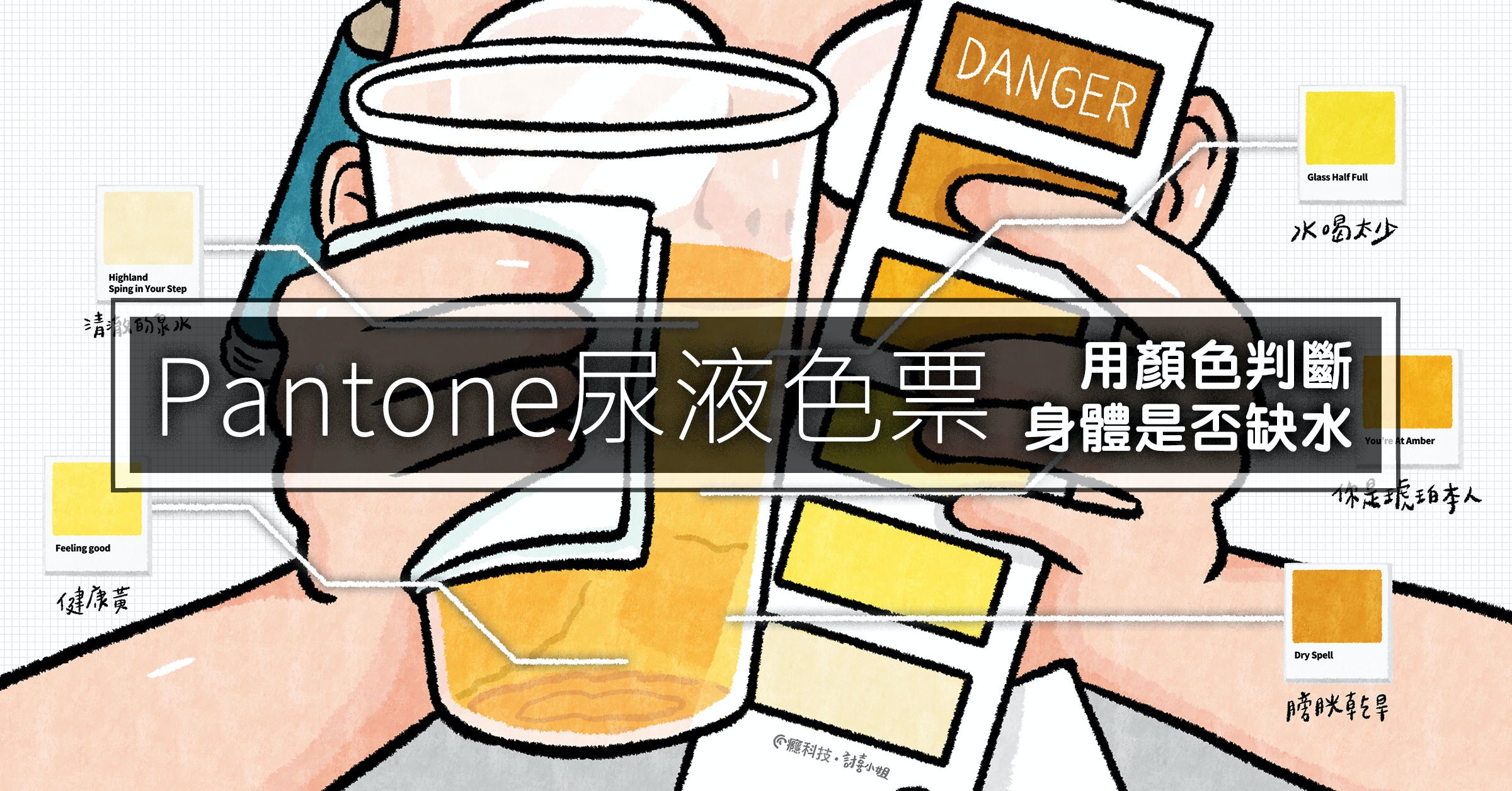 照片中提到了DANGER、Glass Half Full、K喝大少,包含了動畫片、設計、產品設計、產品、小說