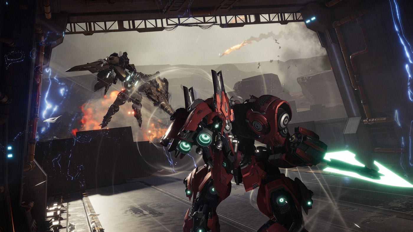 Steam giant mecha shooting Mecha Break controls a handsome giant mecha in a fast-paced battle #Third-person shooting (215897)