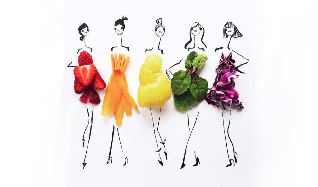是食物蔬果×時裝伸展台！Instagram 上的俏皮時尚畫這篇文章的首圖