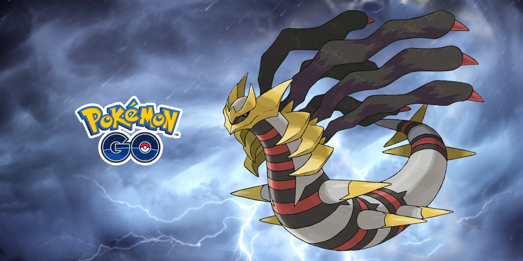 Pokémon GO, Giratina, Video Games, Pokémon, Legendarni Pokémoni, Dark, Dragon, Ghost, Legendary Bird Trio, Raid, pokemon go legendary, Cartoon, Fictional character, Animated cartoon, Dragon, Illustration, Fiction, Animation, Anime, Cg artwork, Graphics