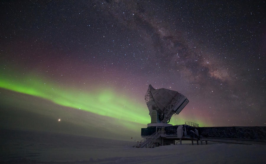 Event Horizon Telescope, Telescope, Black hole, South Pole Telescope, Observation, South Pole, Astronomy, Event horizon, Astronaut, , nature, Aurora, Sky, Atmosphere, Space, Night, Landscape, Star