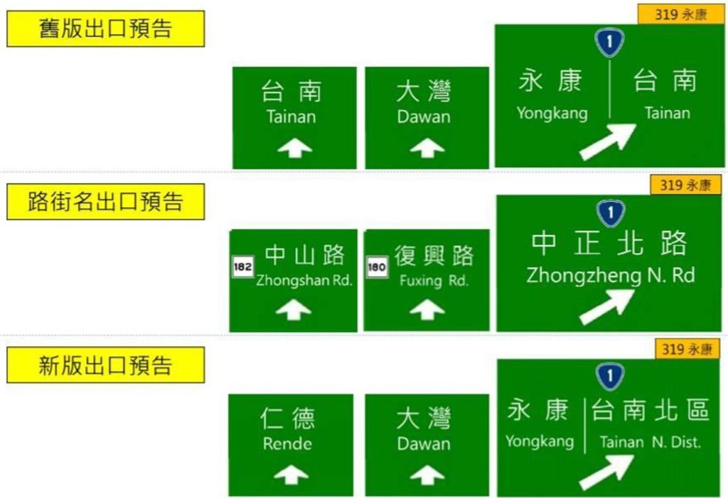 國一高速公路台南交流道出口標誌民眾罵翻交通部已經改三版 使用者體驗 157675 Cool3c