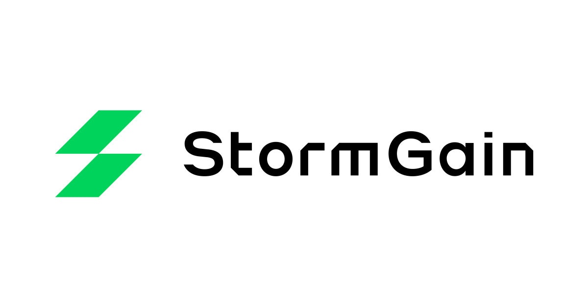 照片中提到了StormGain，跟堆棧驅動程序有關，包含了風暴獲得紐卡斯爾、風暴增益、加密貨幣、商標、紐卡斯爾聯隊
