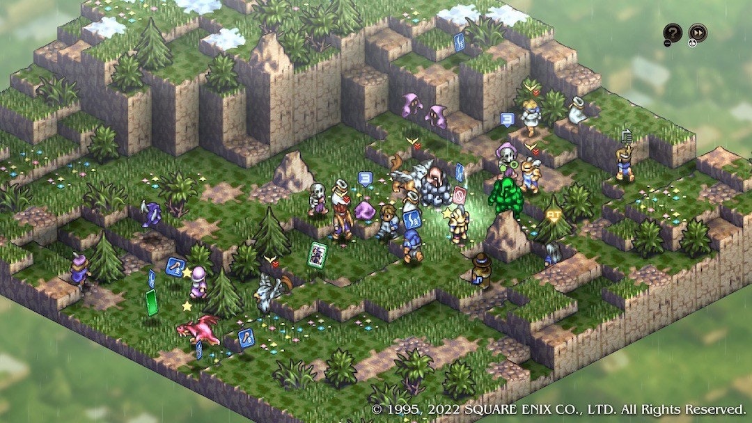 照片中提到了10、MM、©1995, 2022 SQUARE ENIX CO., LTD. All Rights Reserved.,包含了遊戲、戰術食人魔、グランサガ(大佐賀)、斯通邁爾遊戲、超級任天堂娛樂系統
