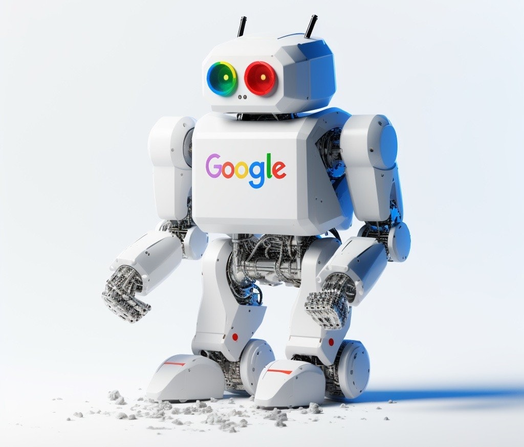 照片中提到了US、Google,跟谷歌有關,包含了機器人、機器人、產品設計、設計、產品