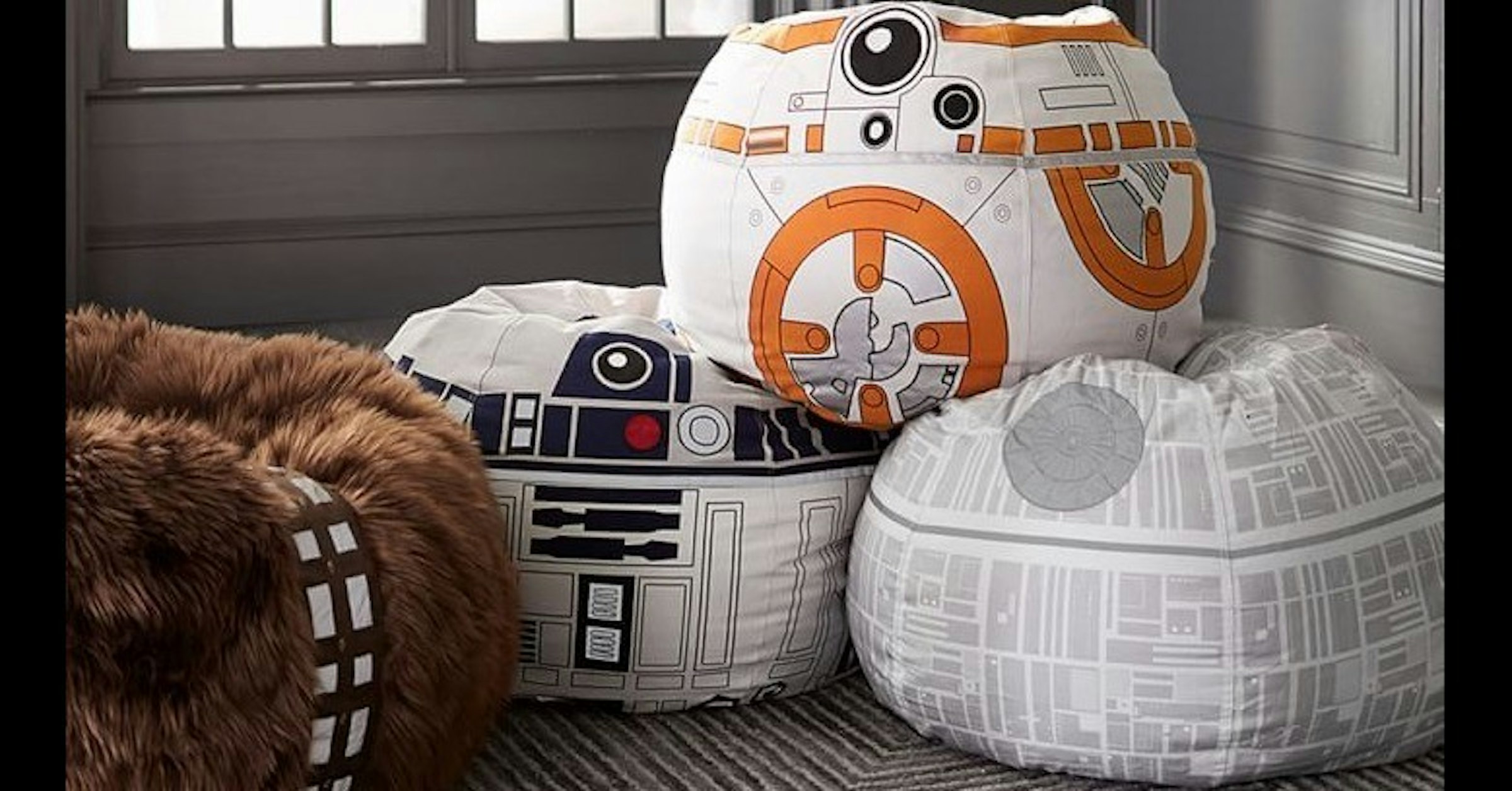 BB-8, Chewbacca, Bean Bag Chairs, Bean bag chair, Chair, Anakin Skywalker, Furniture, Star Wars, Millennium Falcon, Death Star, star wars bean bag chair, product, product, font