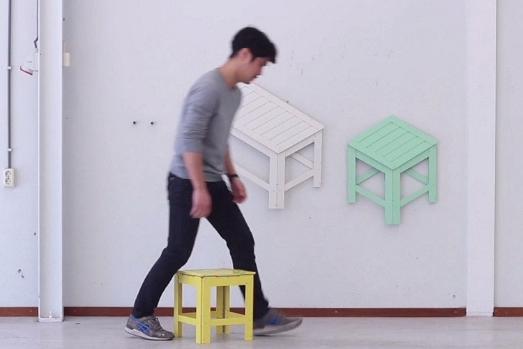 是折疊椅不稀奇，3D→2D椅還兼具裝飾功能才鏘這篇文章的首圖