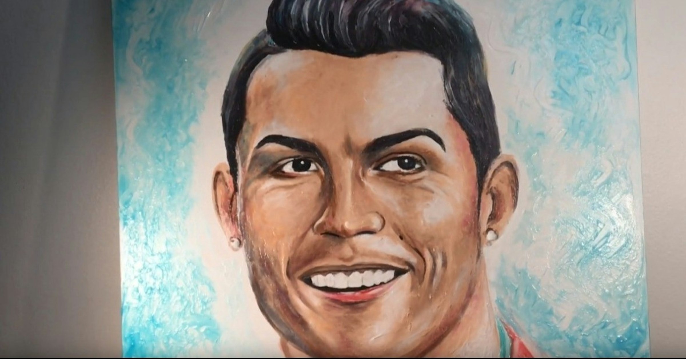 Christian Ramos, Toothpaste, Portrait, World Cup, Artist, Art, Football, , Tooth, Painting, Toothpaste, face, eyebrow, portrait, chin, nose, head, forehead, watercolor paint, cheek, art