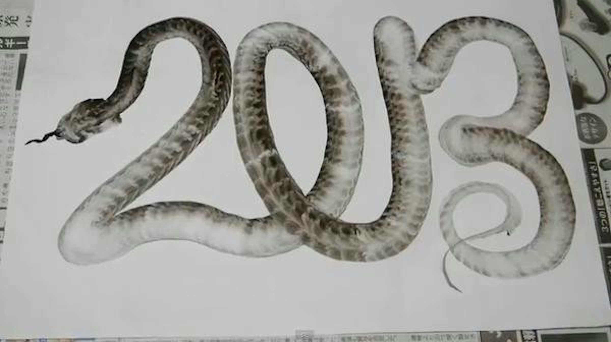 是絕神一筆！最藝術的2013蛇年字樣  這篇文章的首圖