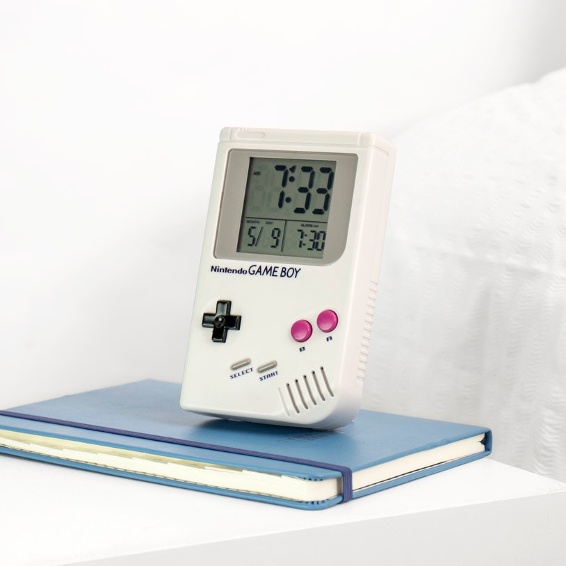 Game Boy, Super Mario Land, Clock, Video Games, Gameboy Alarm Clock, , Nintendo, Super Mario Bros., Alarm Clocks, Video Game Consoles, game boy clock, product, measuring instrument, hardware, game boy, mobile device, weighing scale, alarm clock, product, Nintendo