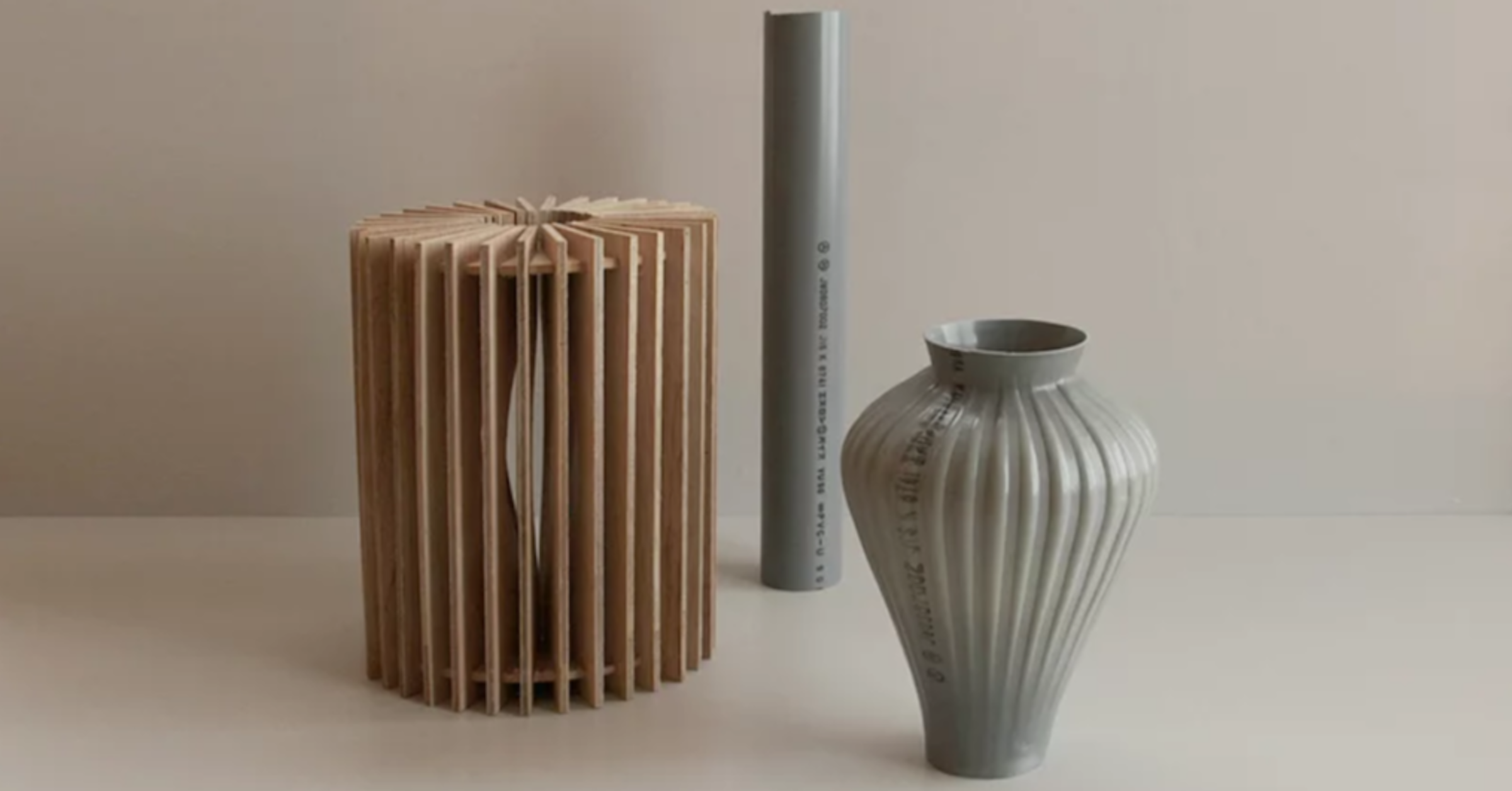 Ceramic, Pipe, Vase, Manufacturing, Material, Plastic pipework, Cylinder, Plastic, Design, Project, Portfolio, product design, vase, artifact, ceramic, cylinder, table
