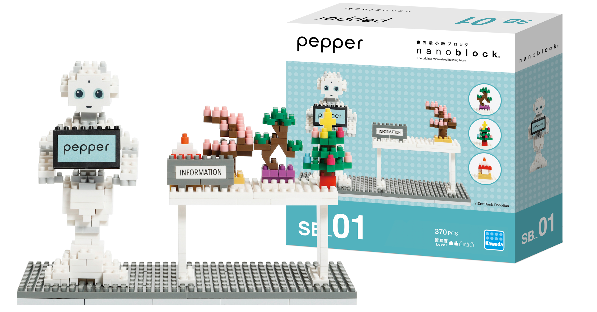 Pepper, Robot, Construction set, Robotics, Toy, ソフトバンクロボティクス, Nanoblock, , Artificial intelligence, SoftBank Robotics Corp. / ソフトバンクロボティクス株式会社, toy, Technology, Diagram, Games, Toy