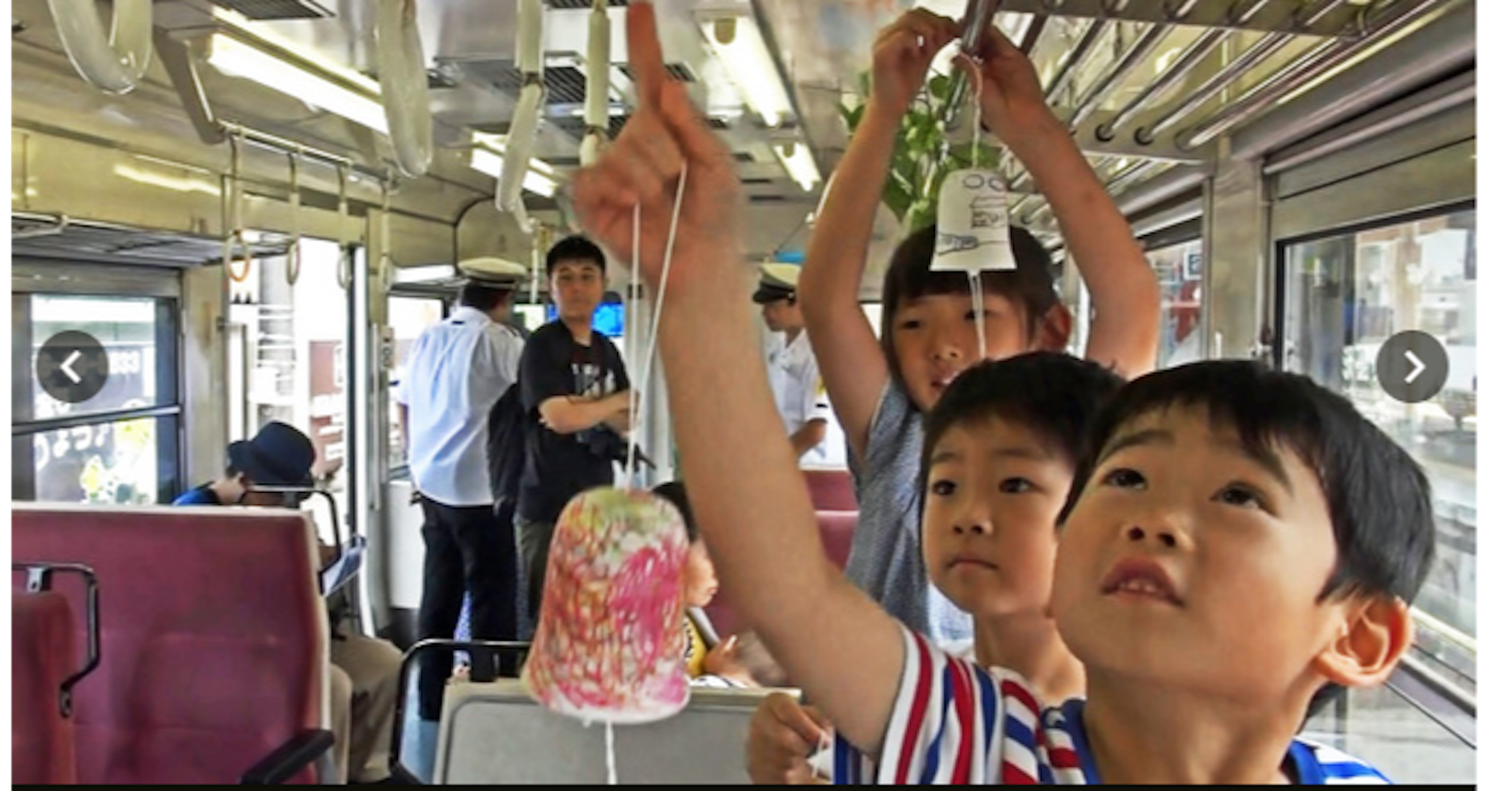 富士急行（株）, Mount Fuji, , Newspaper, Lake Kawaguchi, Kawaguchiko Station, Asahi Shimbun, Fuji Kyuko, , 納涼電車, fun, Snapshot, Transport, Child, Amusement ride, Fun, Recreation, Leisure, Public transport, Passenger, Amusement park
