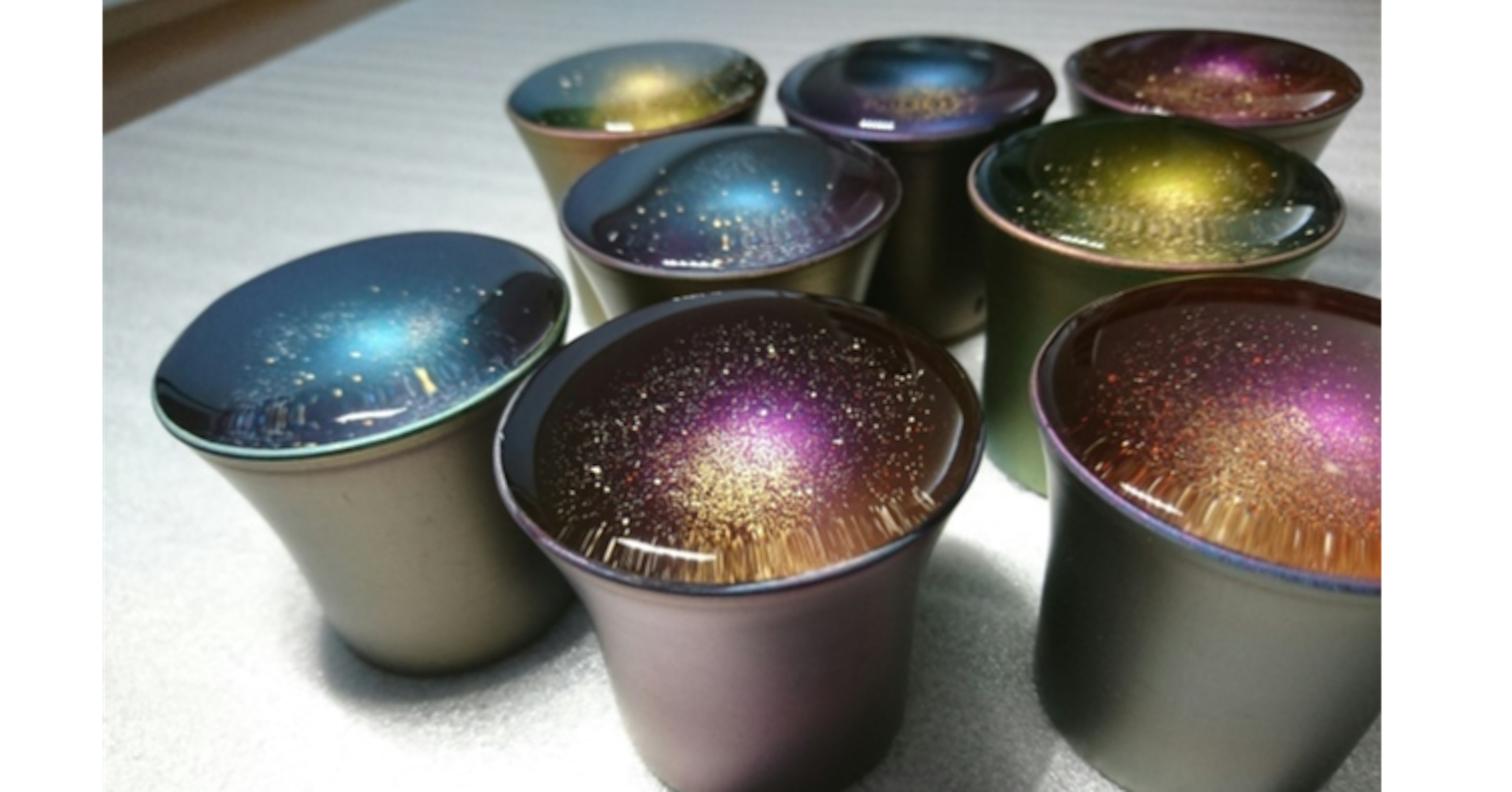 Cup, Sake set, , Japan, Sake, Art, Design, Painting, , , Cup, Lighting, Glitter, Candle, Metal