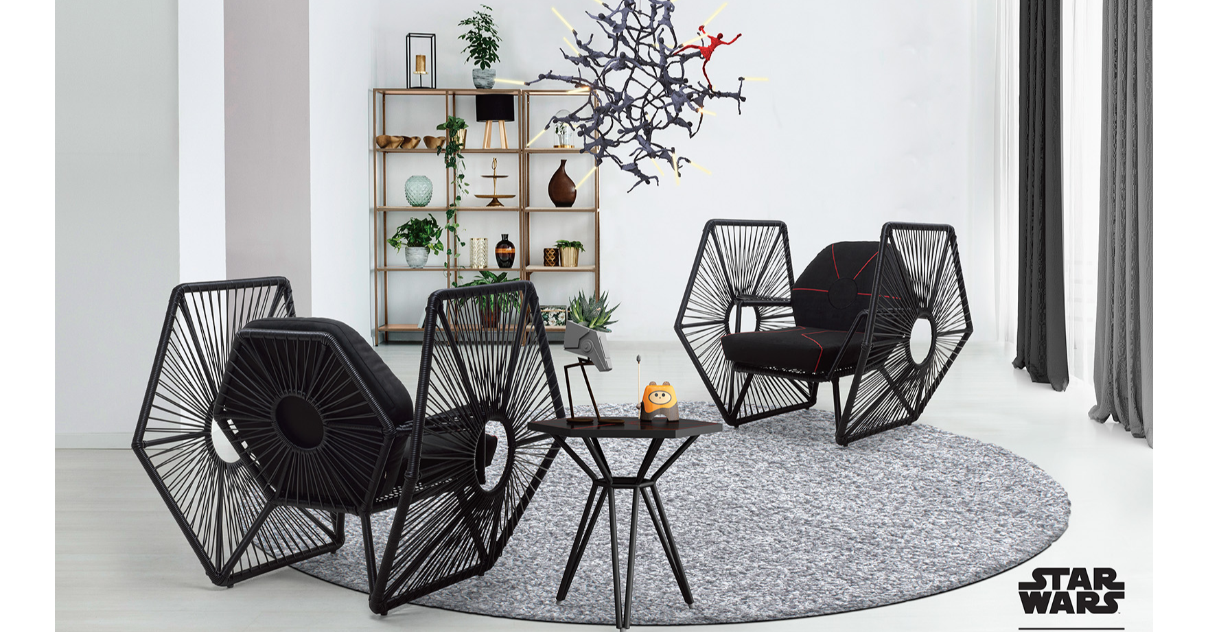 Darth Vader, Star Wars, TIE fighter, Stormtrooper, Sheev Palpatine, Design, Chewbacca, Chair, Jedi, , star wars, Furniture, Chair, Room, Table, Interior design, Rocking chair, Folding chair, Living room, House, Houseplant