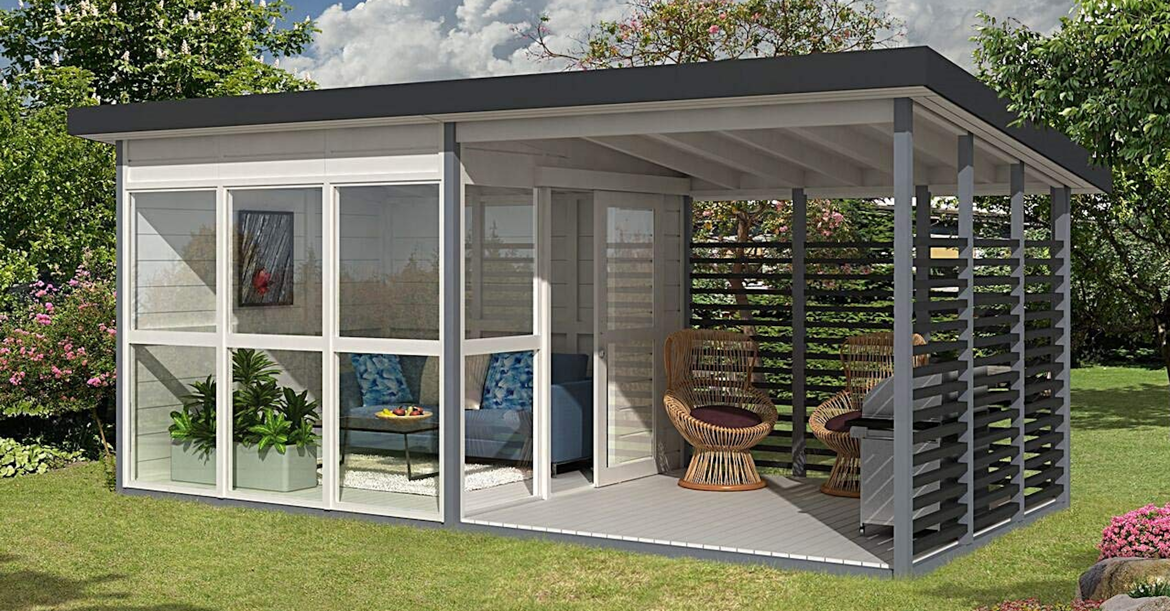 Interior Design Services, House, Garden, Mother, Home improvement, Greenworks, Design, Backyard, Man cave, , abri exterieur bois, Building, Shed, House, Garden buildings, Pavilion, Home, Roof, Log cabin, Outdoor structure, Pergola