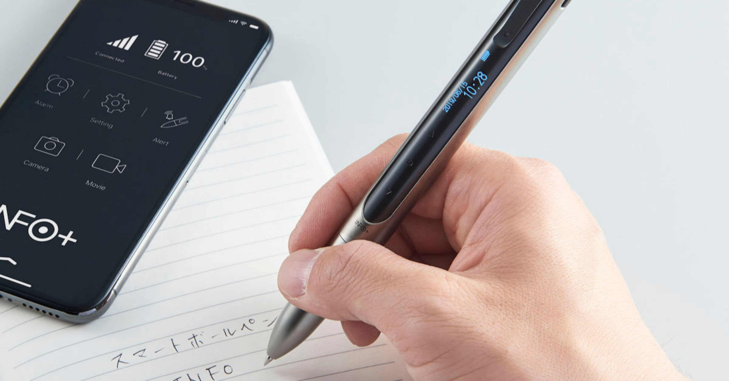 KING JIM CO., LTD., , Stationery, Wacom, King Jim, テプラ, Mobile Phones, Smartphone, 淀川工技社, , KING JIM CO., LTD., Gadget, Electronic device, Mobile phone, Technology, Text, Writing instrument accessory, Writing, Ball pen, Pen, Smartphone