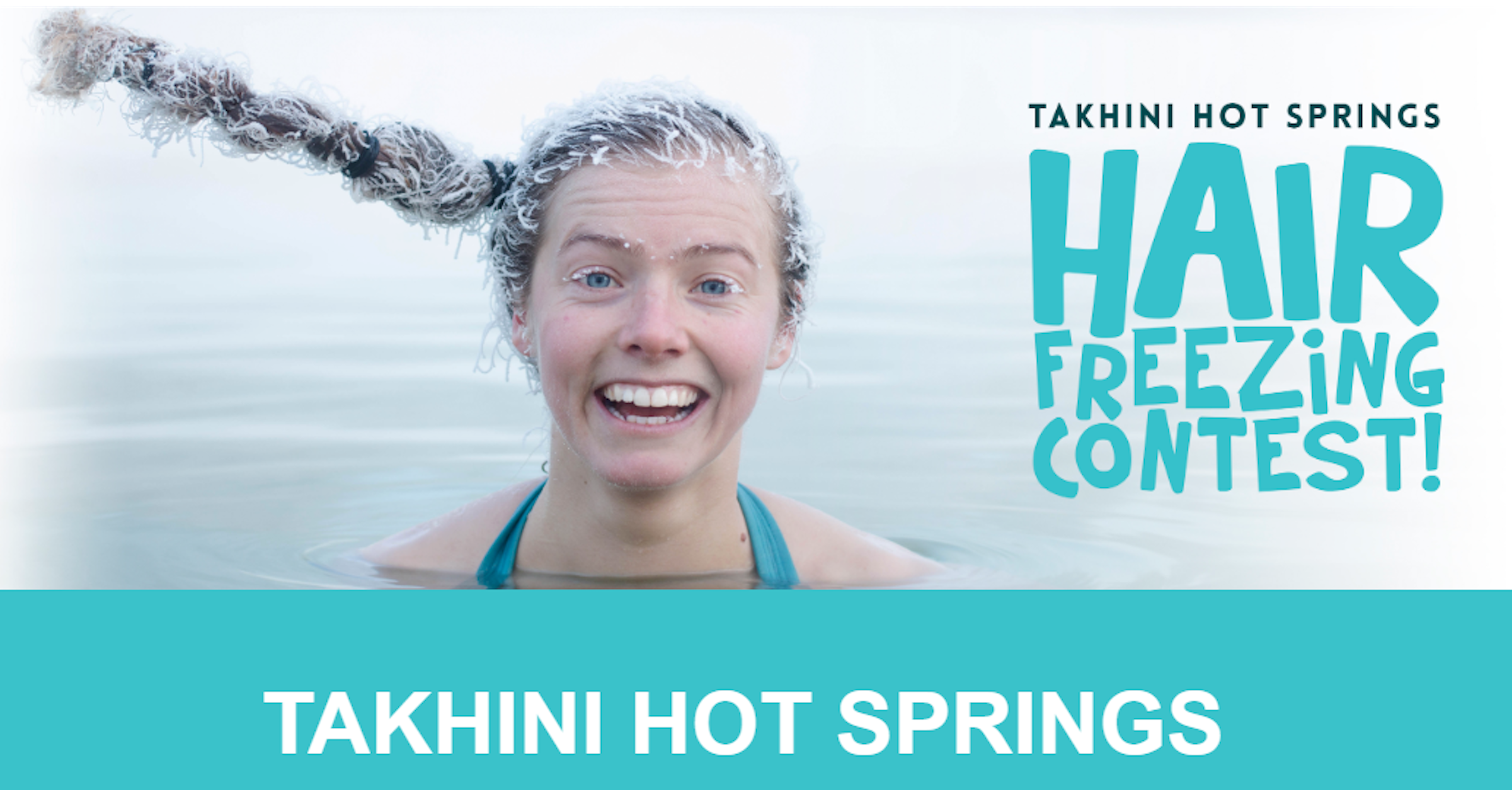 照片中提到了TAKHINI HOT SPRINGS、HAIR、FREEZING，跟乾草屋有關，包含了wyjścieewakuacyjne、前額、wyjścieewakuacyjne、牌、水