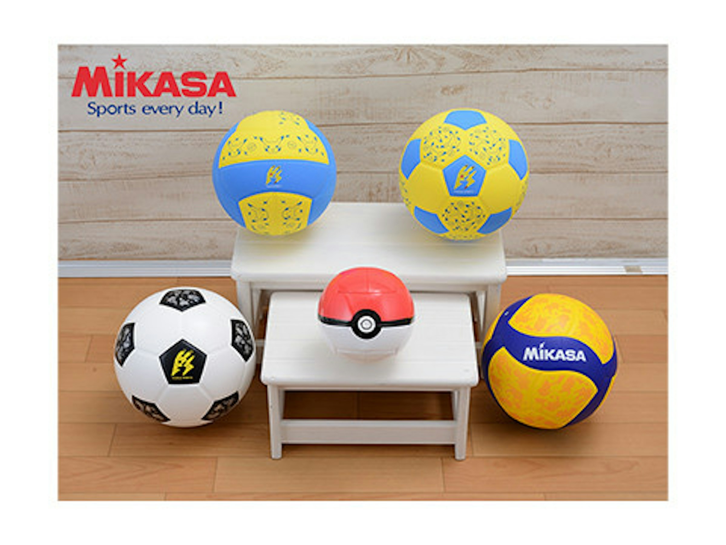 照片中提到了MÎKASA、Sports every day!、MÍKASA，跟三ika體育、三ika體育有關，包含了球、球、體育器材、美津濃株式會社、神奇寶貝球