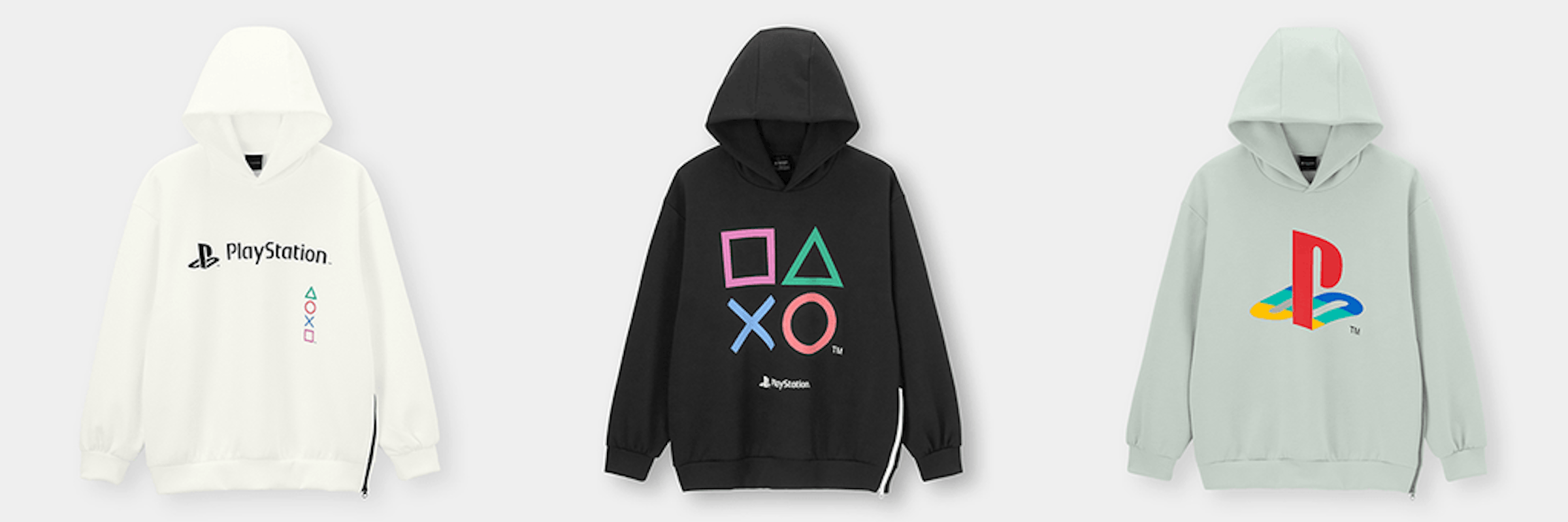 照片中提到了B PlayStation.、XO.、ystotion，跟的PlayStation、的PlayStation有關，包含了遊戲機商店、索尼PlayStation、連帽衫、遊戲機商店
