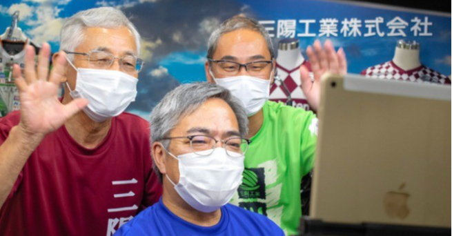 照片中提到了三陽工業株式会社、1三,跟蘋果公司。有關,包含了ana セールス、三陽工業、三陽工業、二月、三陽工業株式會社(本社・明石支店)