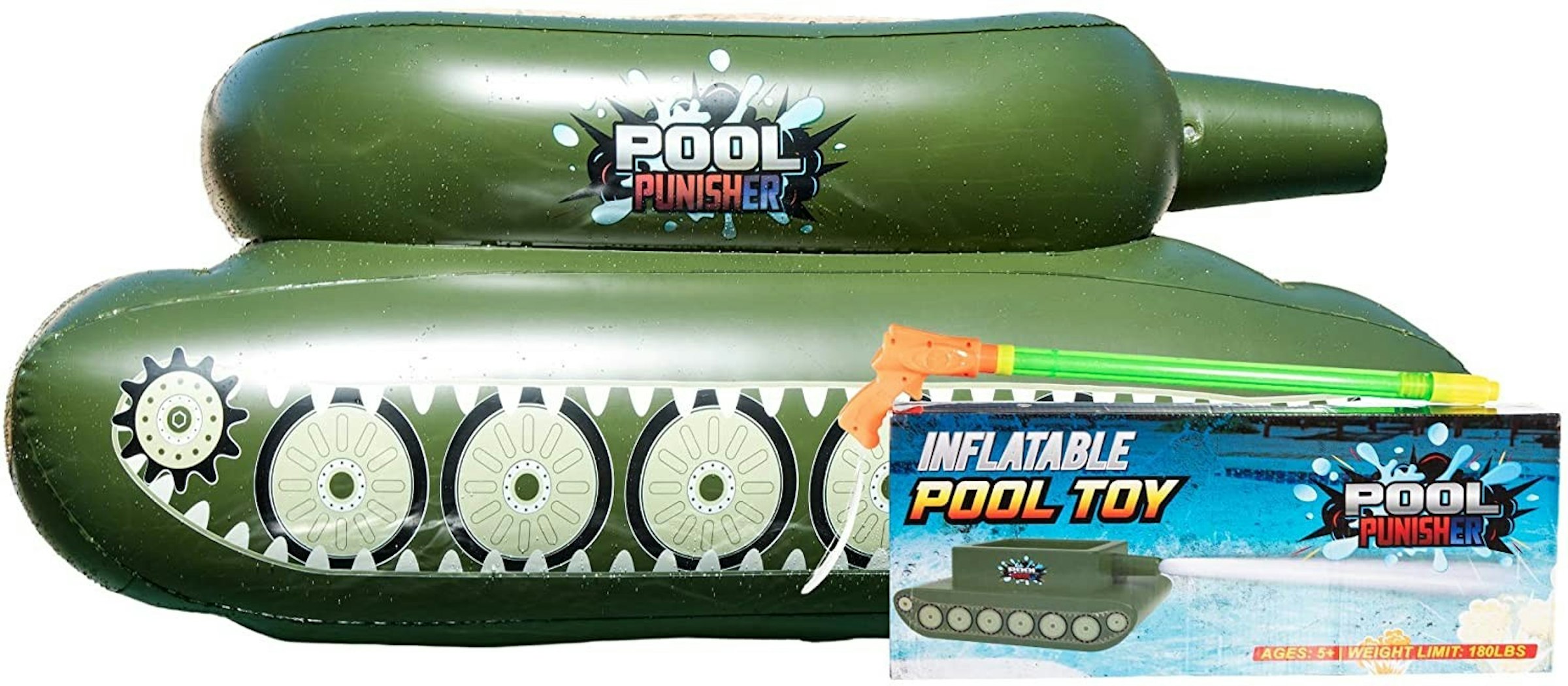 照片中提到了POOL、EPUNISHER、INFLATABLE，跟薩斯喀徹溫省小麥池有關，包含了台球懲罰者、游泳池、池浮、游泳的、充氣式