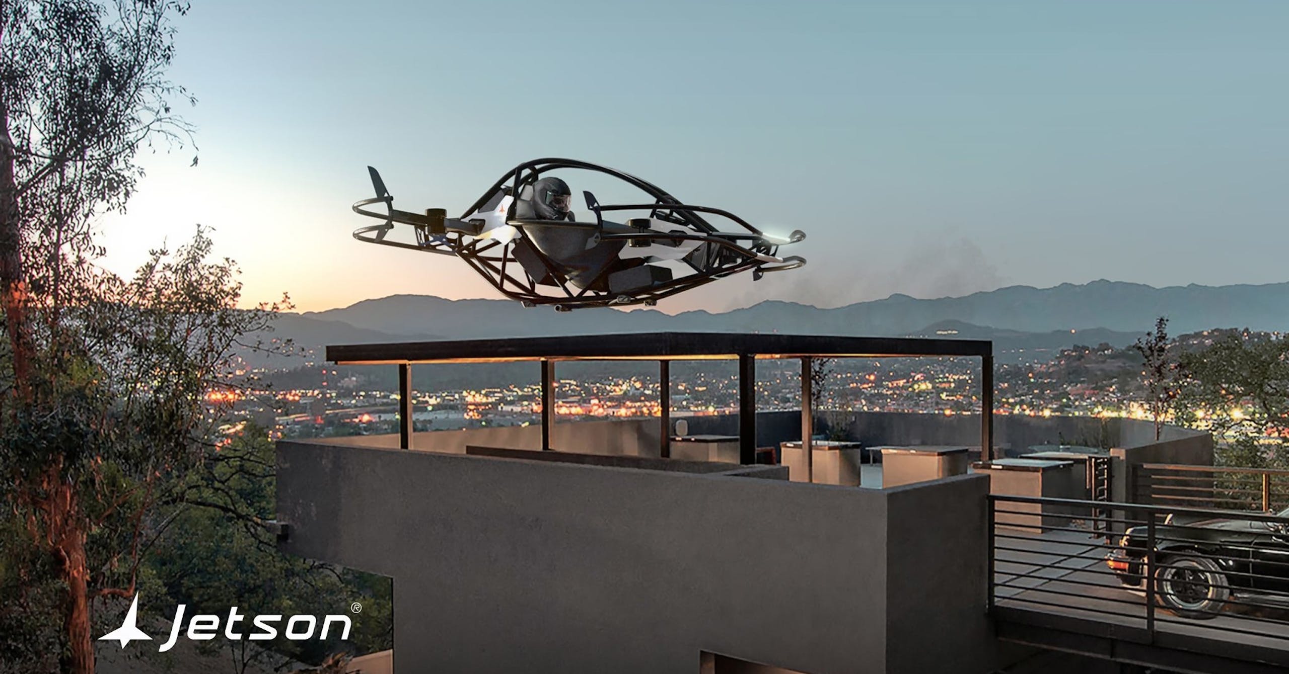 照片中提到了Jetson，包含了捷生一號、eVTOL、飛機、個人飛行器、垂直起降
