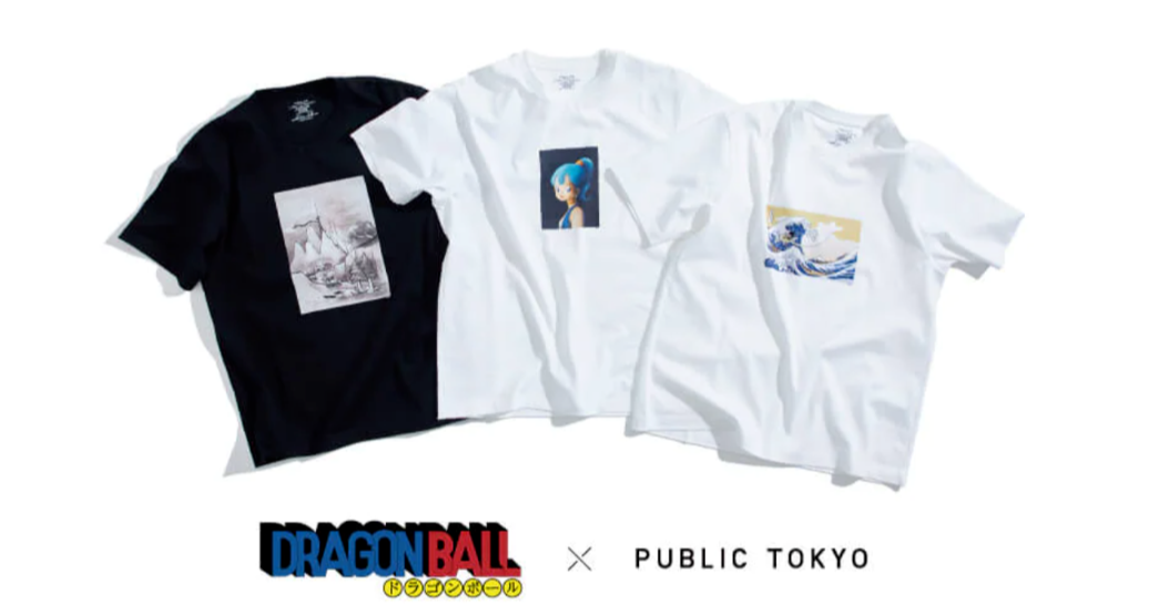 照片中提到了A、DRAGON BALL X PUBLIC TOKYO、BOSOBOD，跟索尼裂紋有關，包含了公共東京ドラゴンボール、T恤衫、悟空、公共東京、布爾瑪