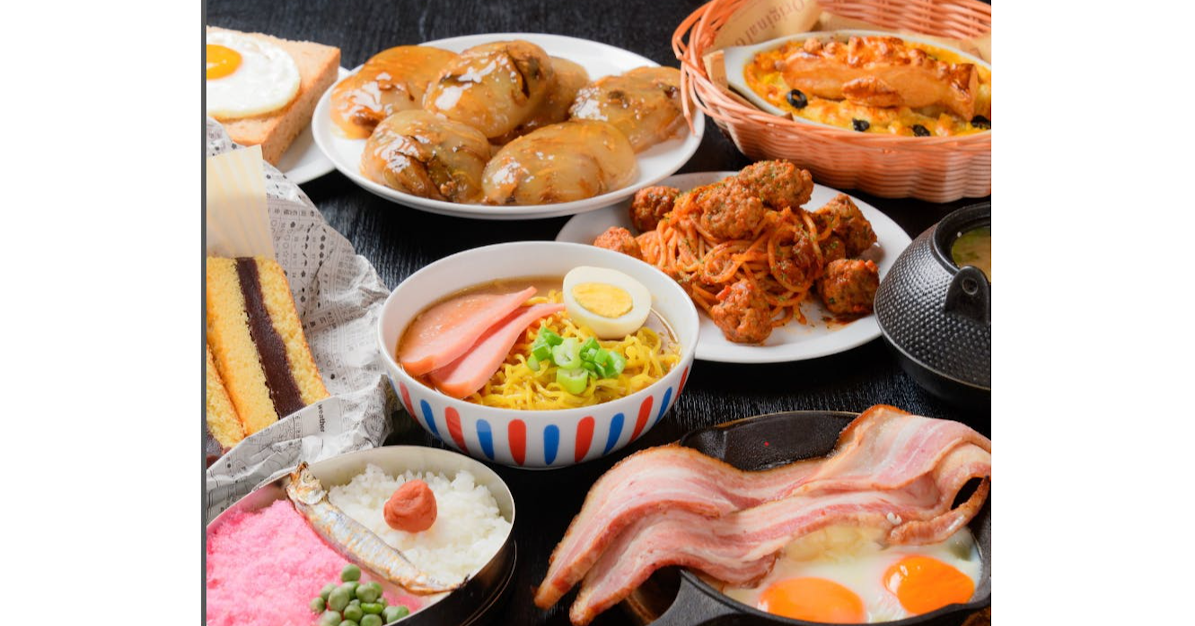 照片中提到了Bas、riginal，包含了膳食、吉卜力公園、日本料理、中國菜、早餐