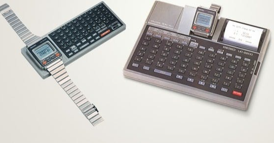 照片中提到了SREDNO LE SPOD、W、BEIKO LC-000，包含了計算器手錶、看、智能手錶、計算器、電腦