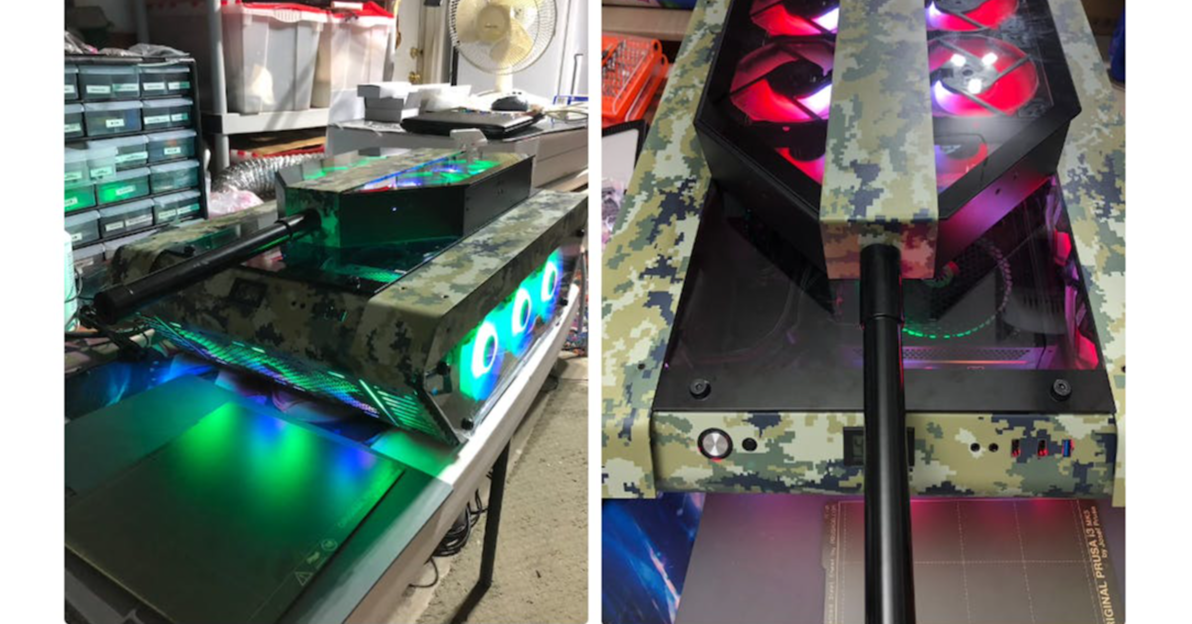照片中提到了RIGINAL PRUSA 13、000，包含了電子產品、遊戲機、電腦機箱、電子產品、個人電腦