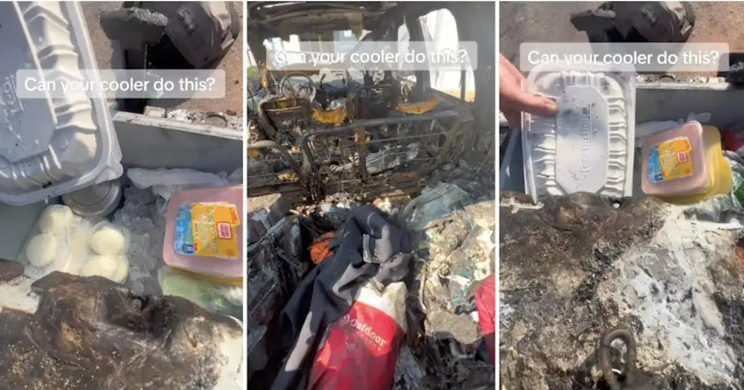 照片中提到了Can your cooler do this?、on your cooler do this?、Outdoor，跟超越信息、布拉加有關，包含了車輛