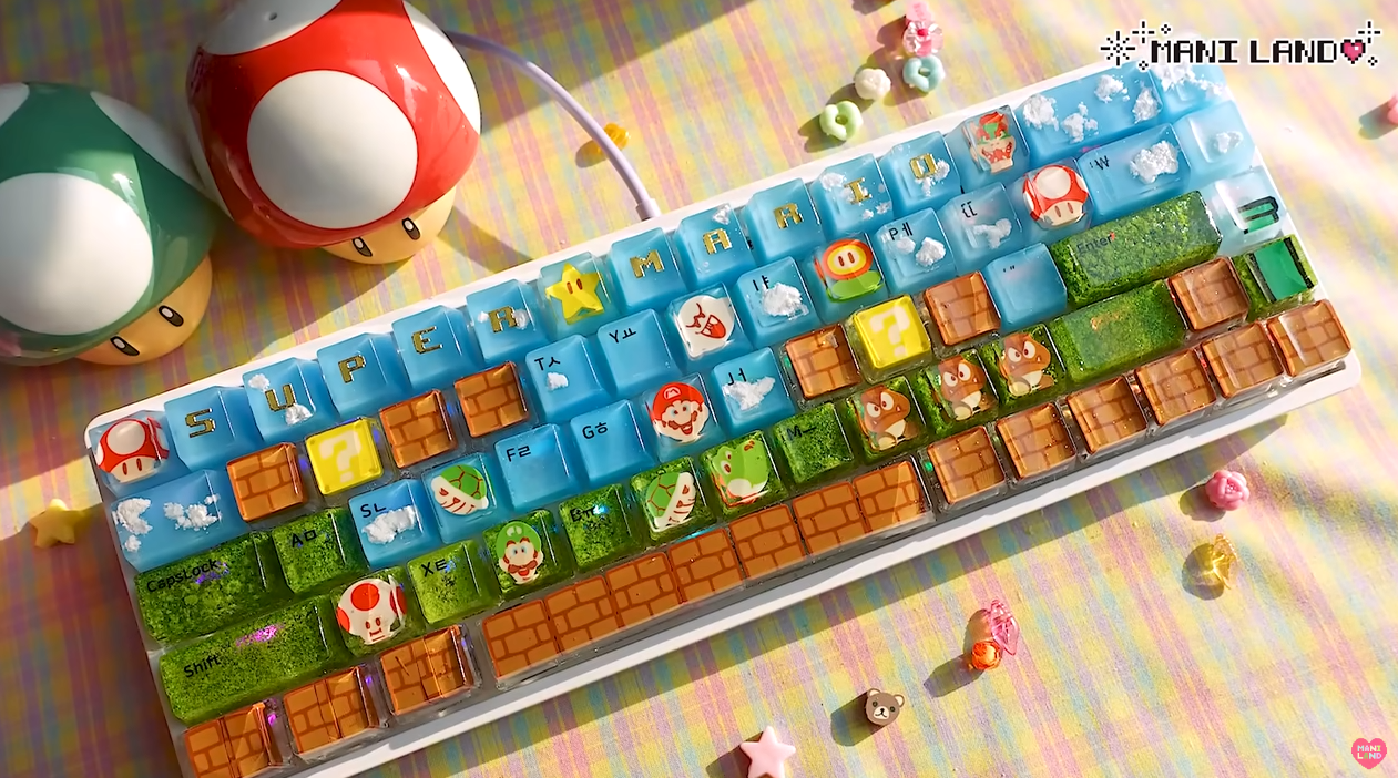 Eraser + resin homemade “Super Mario” keycap (214803) – Cool3c