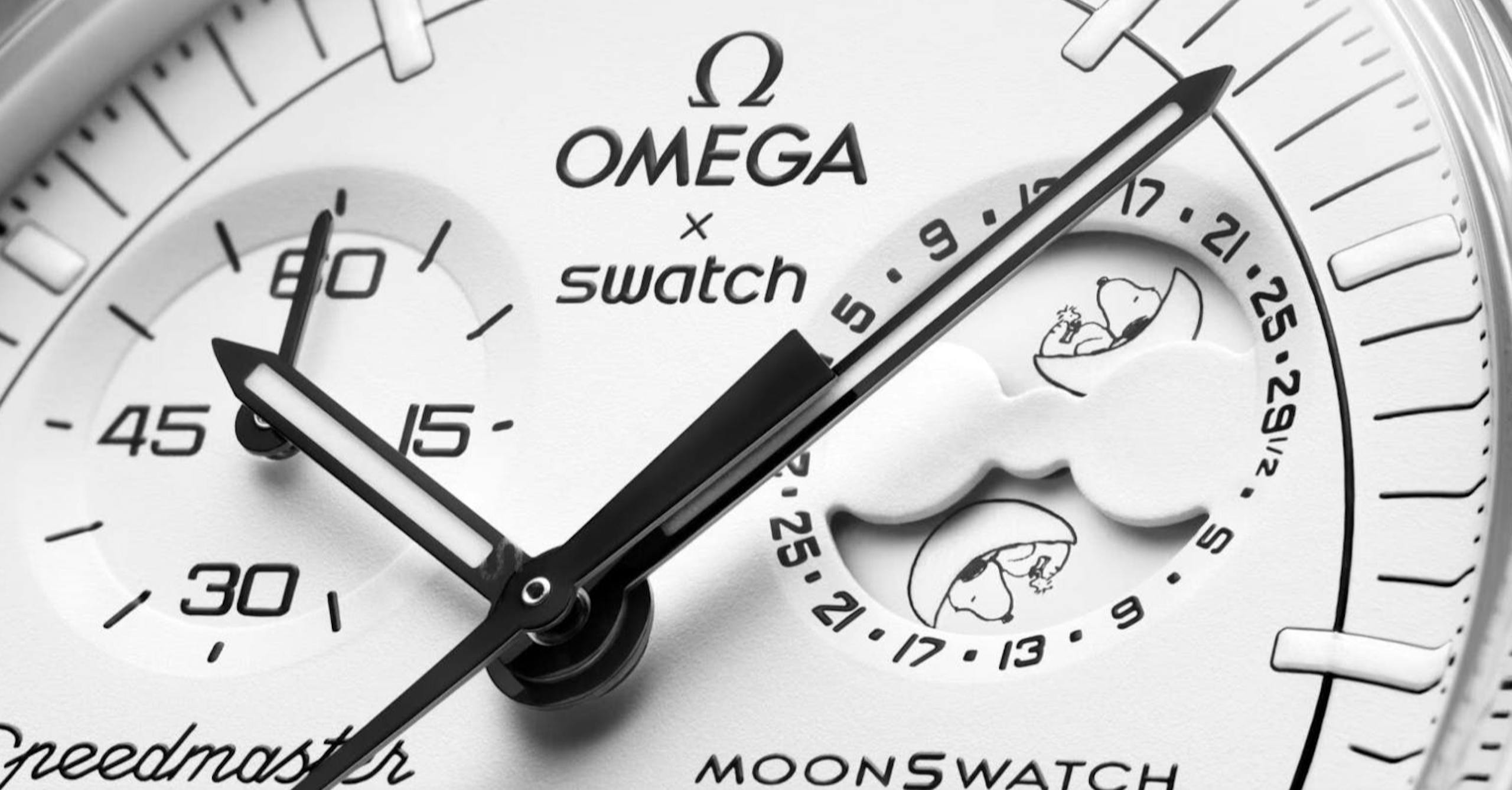 Swatch x Omega「Snoopy史努比」生物陶瓷登月錶(212445