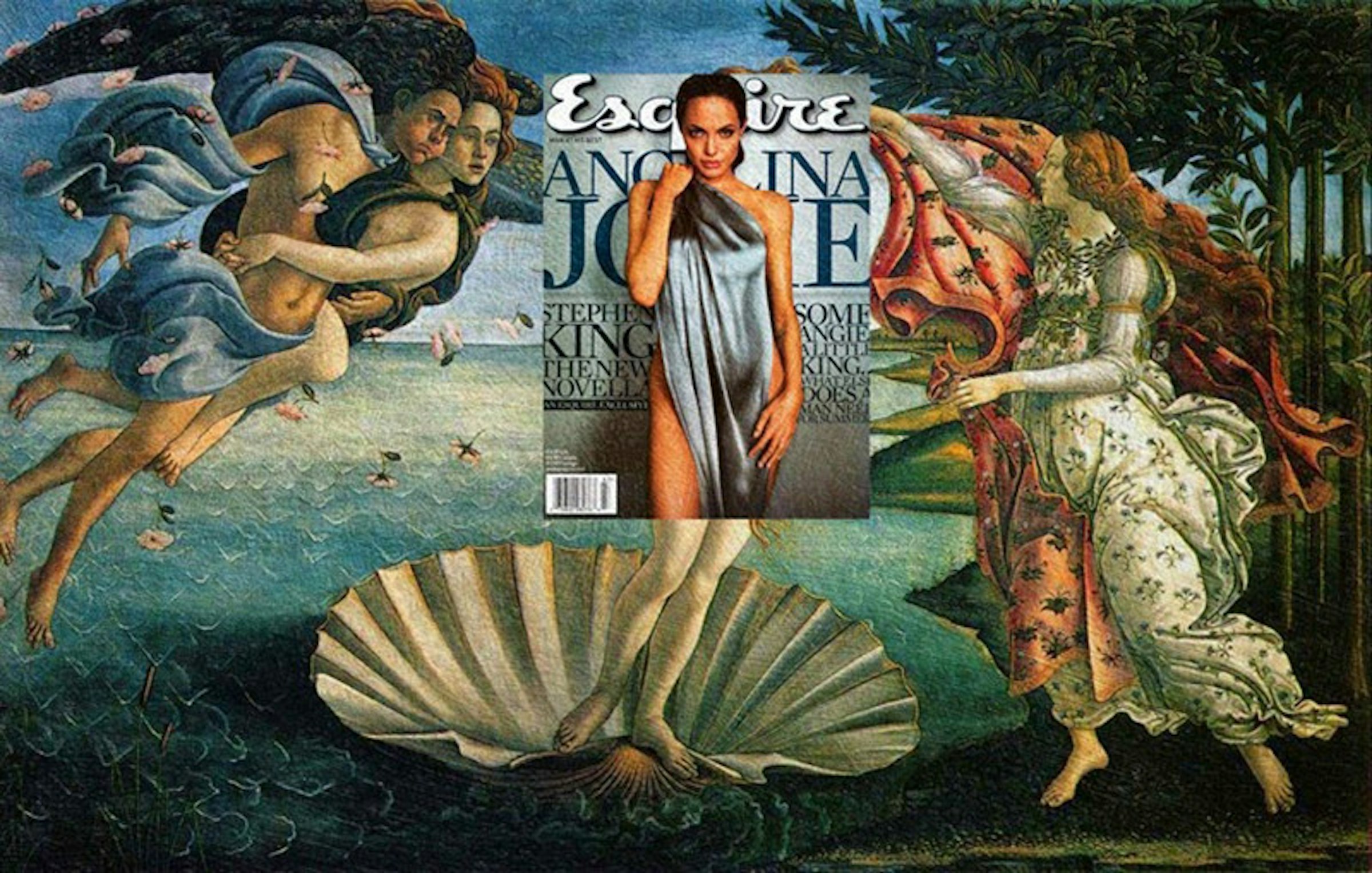 是現代雜誌與古代名畫的無縫連接創作！這篇文章的首圖