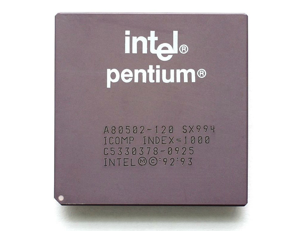 Intel, Pentium, , Central processing unit, Pentium II, AMD K5, Pentium Pro, Cyrix Cx5x86, Cyrix 6x86, Intel 80486DX2, intel pentium 120, purple, font, electronic device, brand, product