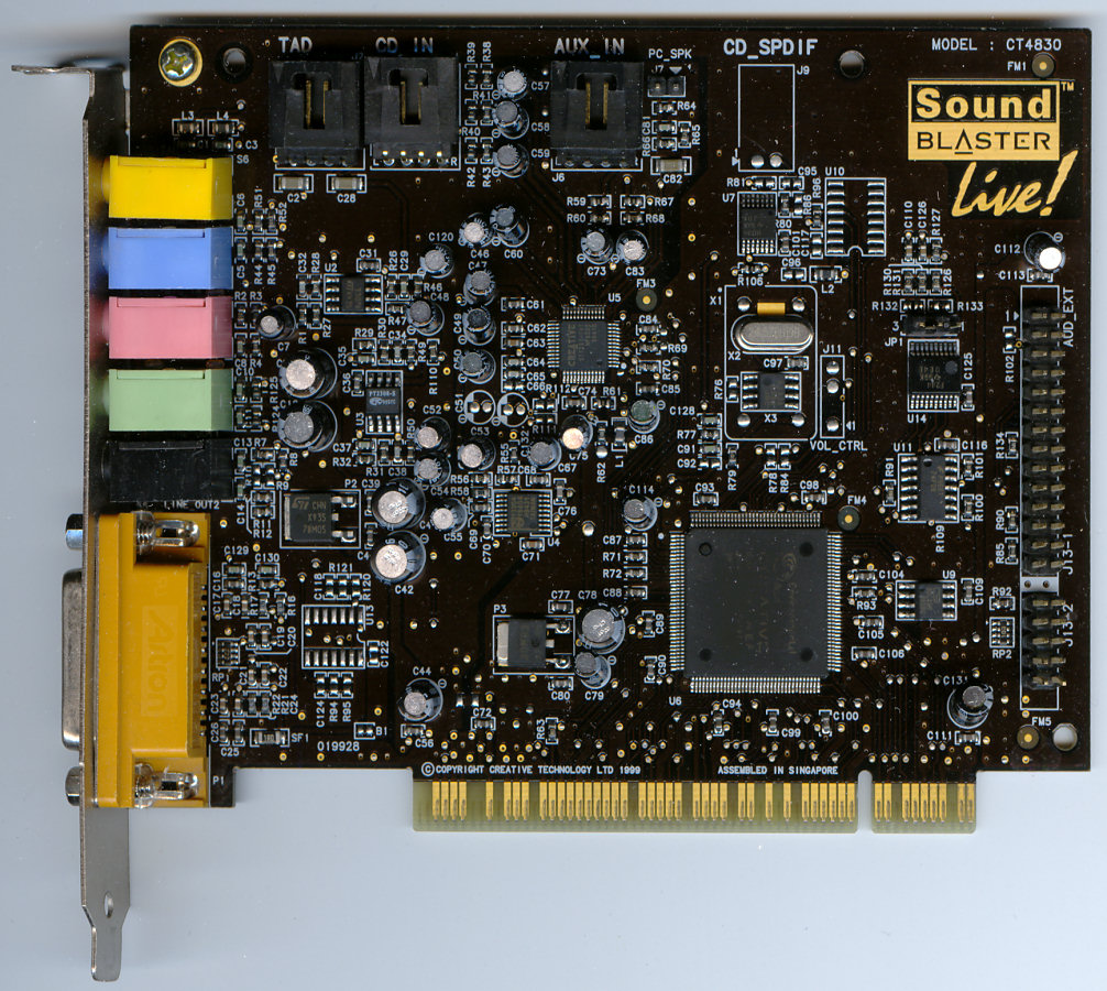 Sound Blaster Live!, Sound Cards & Audio Adapters, Sound Blaster, Creative Technology, , Device driver, Audio signal, Computer, Windows Driver Model, Conventional PCI, sound card, electronic engineering, computer component, sound card, io card, network interface controller, electronic device, computer hardware, electronics, technology, microcontroller
