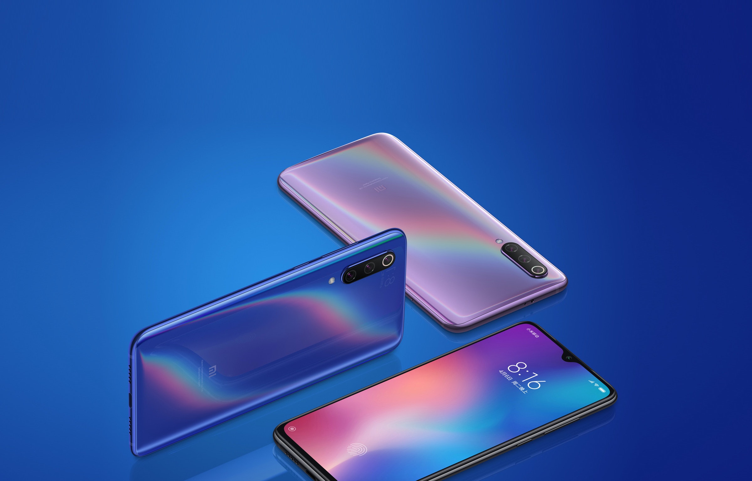 Xiaomi Mi 8, Xiaomi Mi MIX 3, Xiaomi, , Xiaomi Mi 9, Xiaomi Mi 1, Michigan, 小米9 SE, Qualcomm Snapdragon, Smartphone, mi 9, Blue, Product, Purple, Gadget, Mobile phone accessories, Technology, Electronic device, Mobile phone, Communication Device, Material property