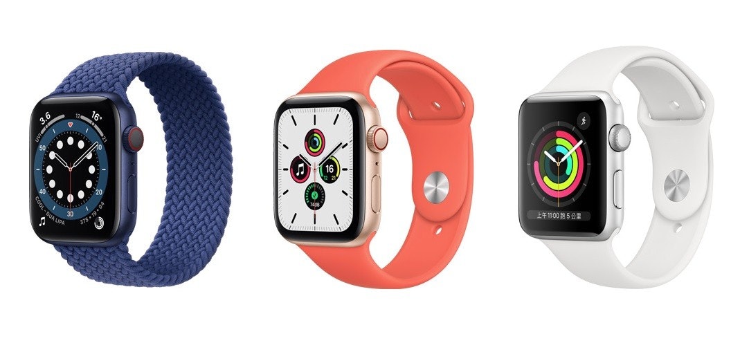 照片中提到了00、16、375. 19.，包含了蘋果手錶系列6、蘋果手錶系列6、蘋果手錶系列3、蘋果手錶系列5、Apple Watch Original