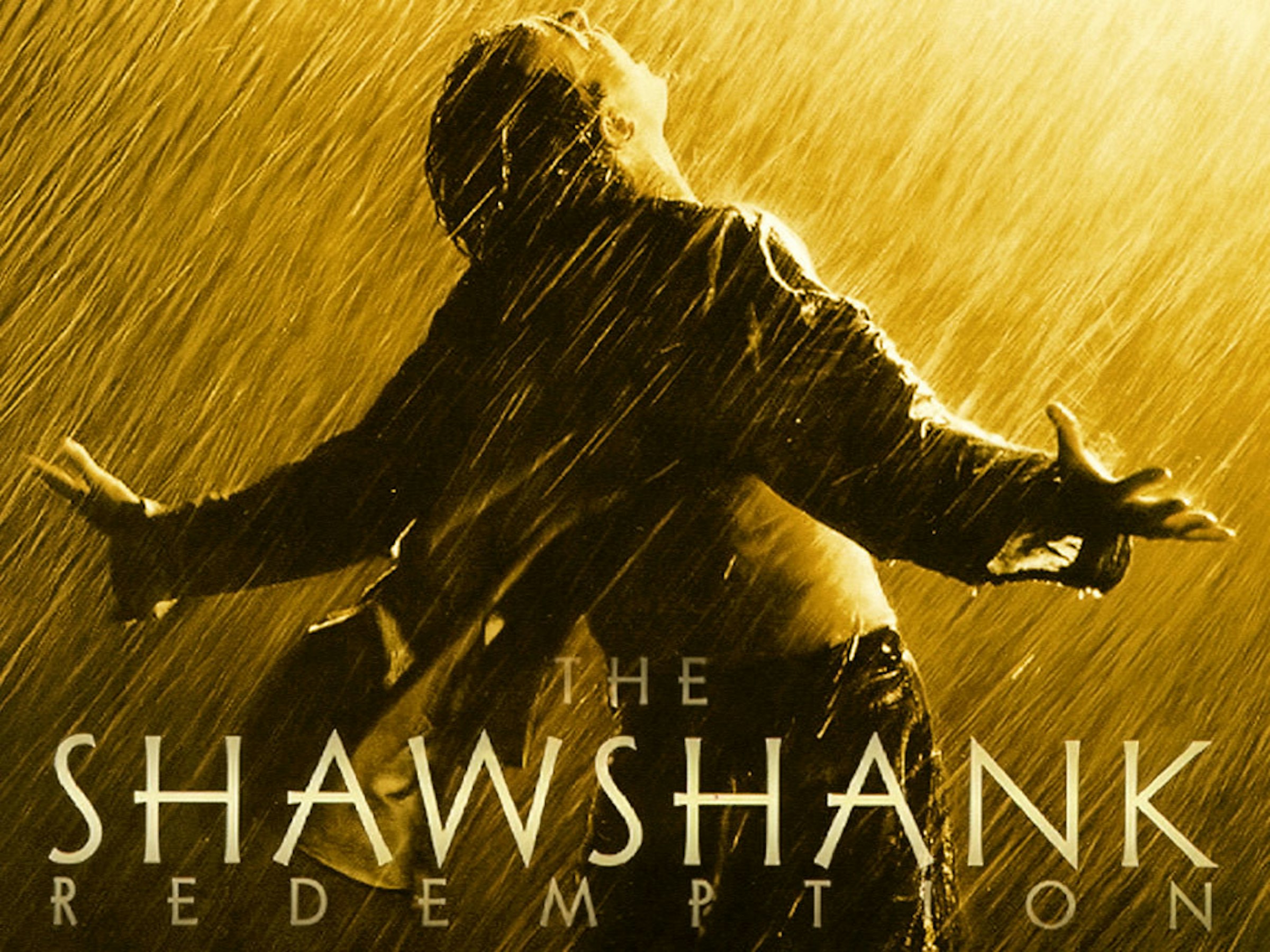 照片中提到了WНЕ、SHAWSHANK、ON，跟水社有關，包含了肖申克的救贖、安迪·杜弗雷斯（Andy Dufresne）、肖申克的救贖、指南針和槍支、原聲帶